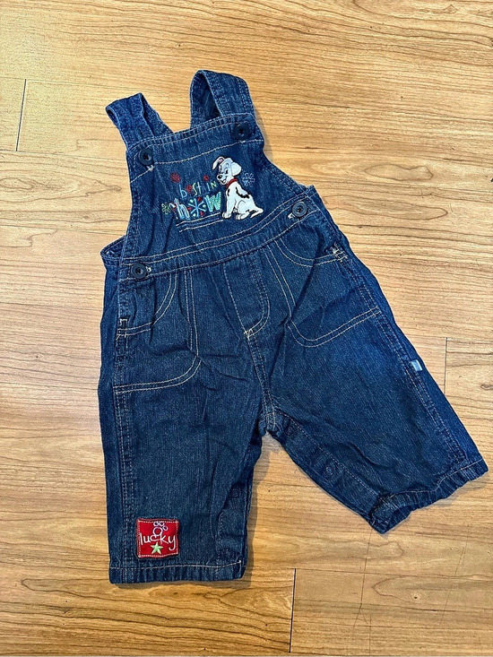 Lucky Brand Other - Lucky Brand Denim Romper Blue Baby 6-9M